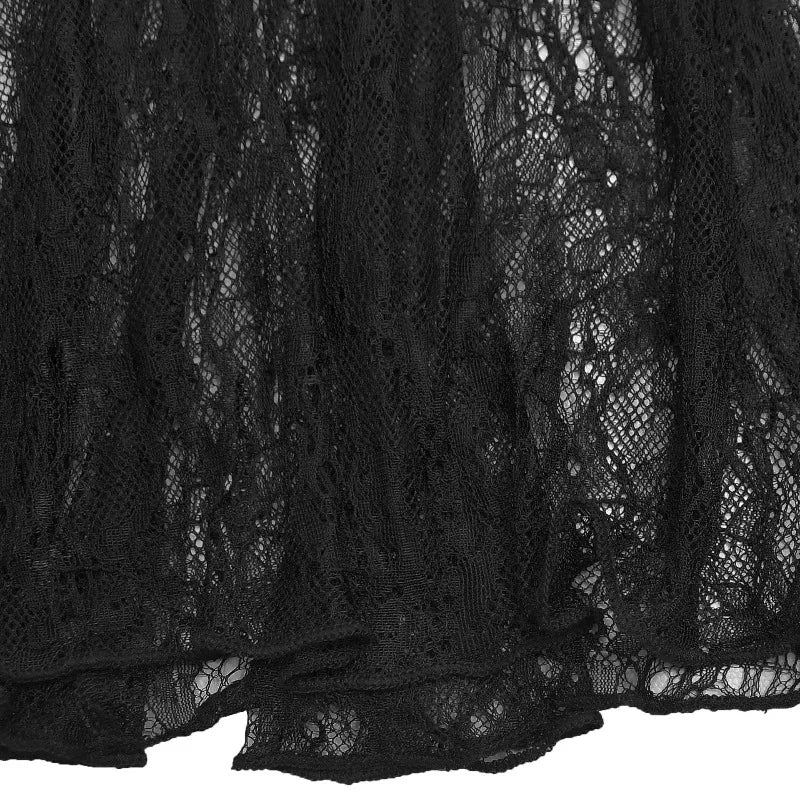 Vestido Largo Encaje Transparente - Vestido Fiesta Sensual Elegante