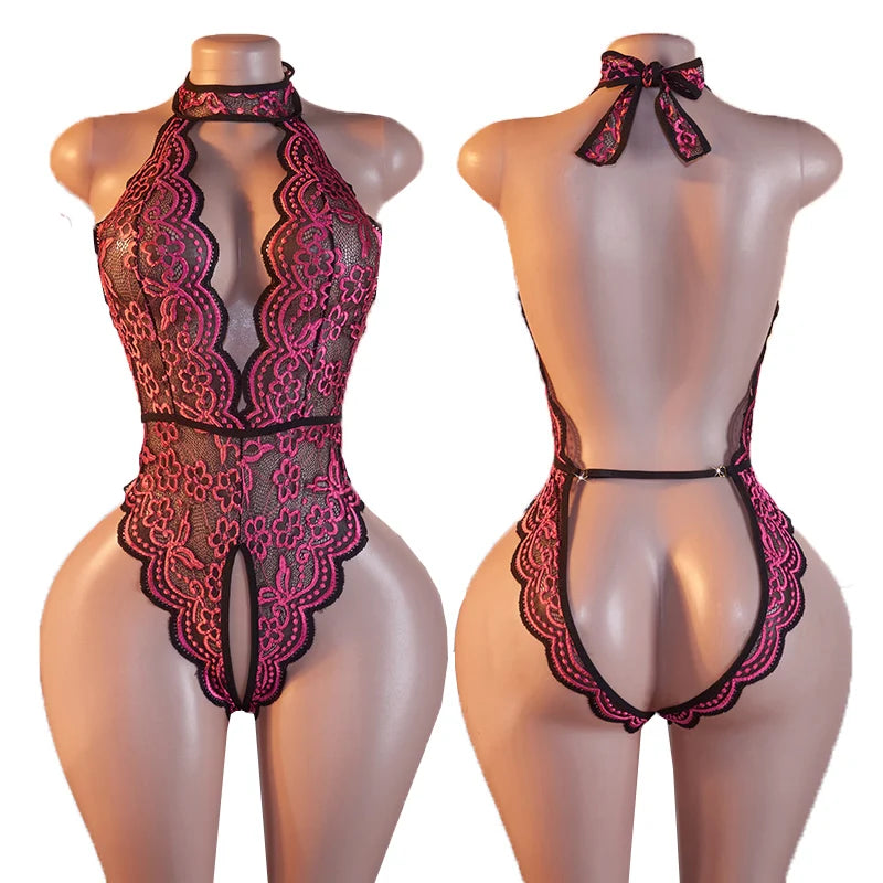 Body Transparente Escote Profundo - Lencería Atómica