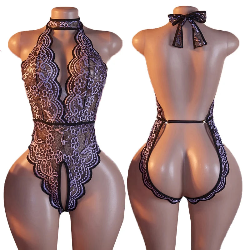 Body Transparente Escote Profundo - Lencería Atómica