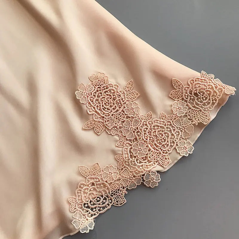 Camisón Satén Tirantes - Lencería Elegante Sedosa